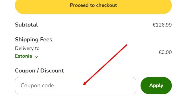 “How to apply a Zooplus promo code”
